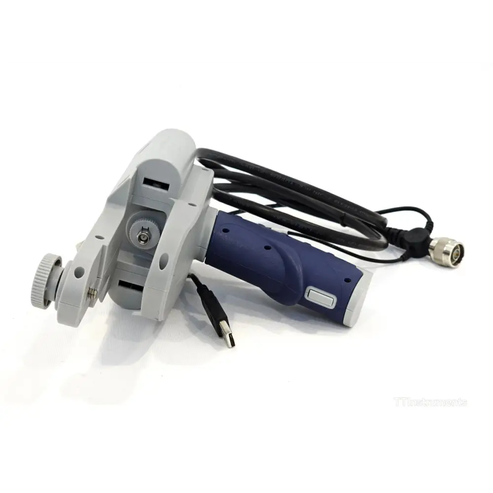 P5000i inspection probe showing SC and LC bulkhead tips and patchcord tip accessories