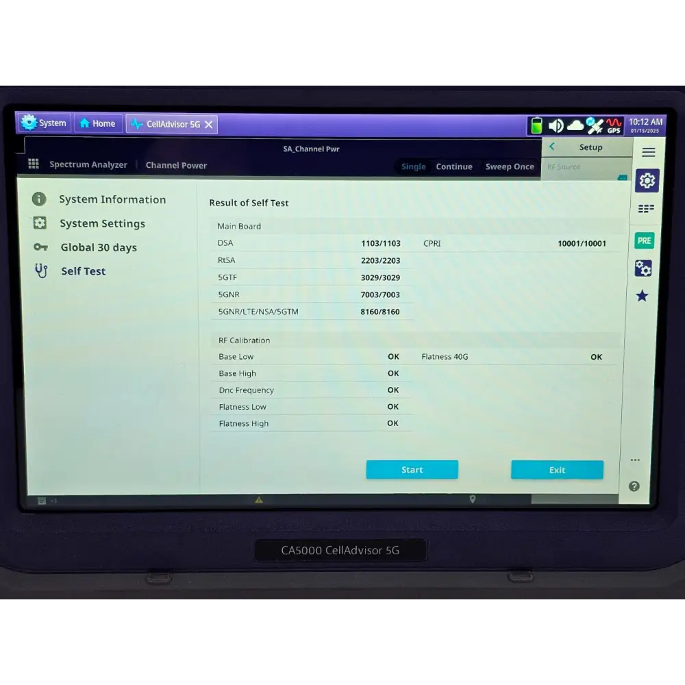 Viavi JDSU CA5000 CellAdvisor 5G Option F002 5G NR FR1 - 6 GHz & FR2 - 40 GHz