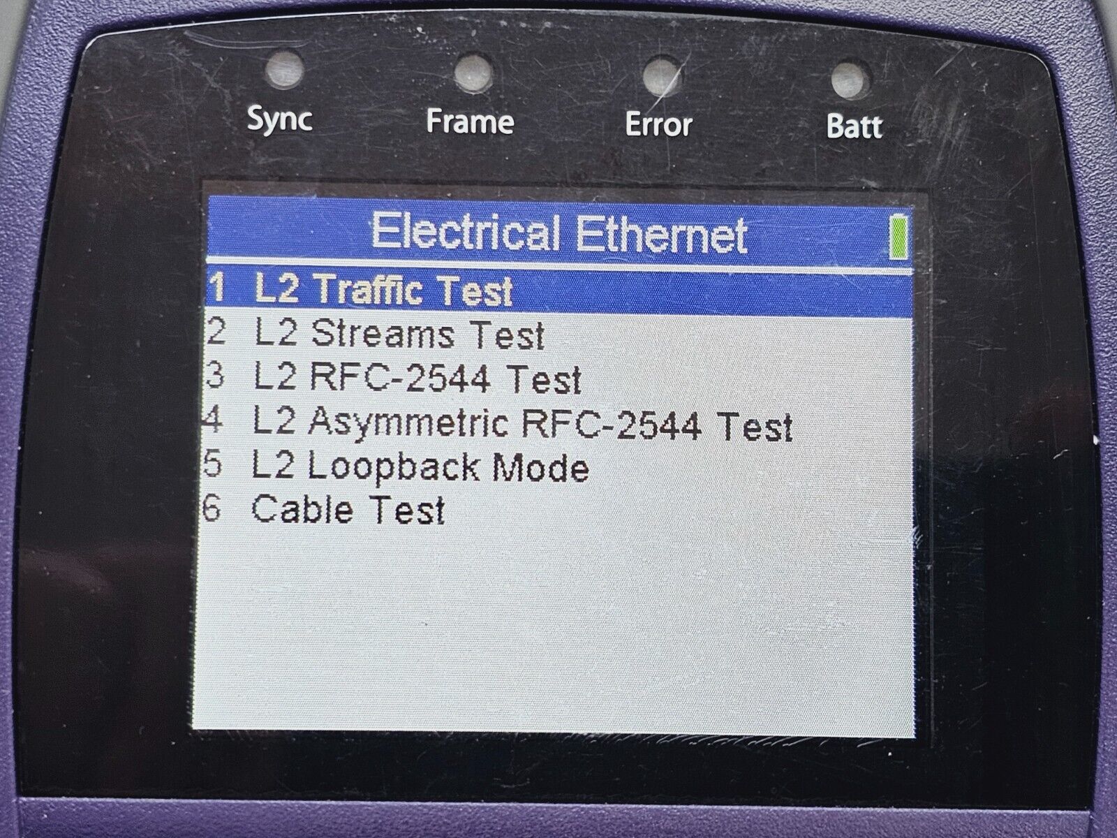 Viavi JDSU CSC-ETH SmartClass Electrical & Optical IP / Ethernet RFC 2544 L2 Loo