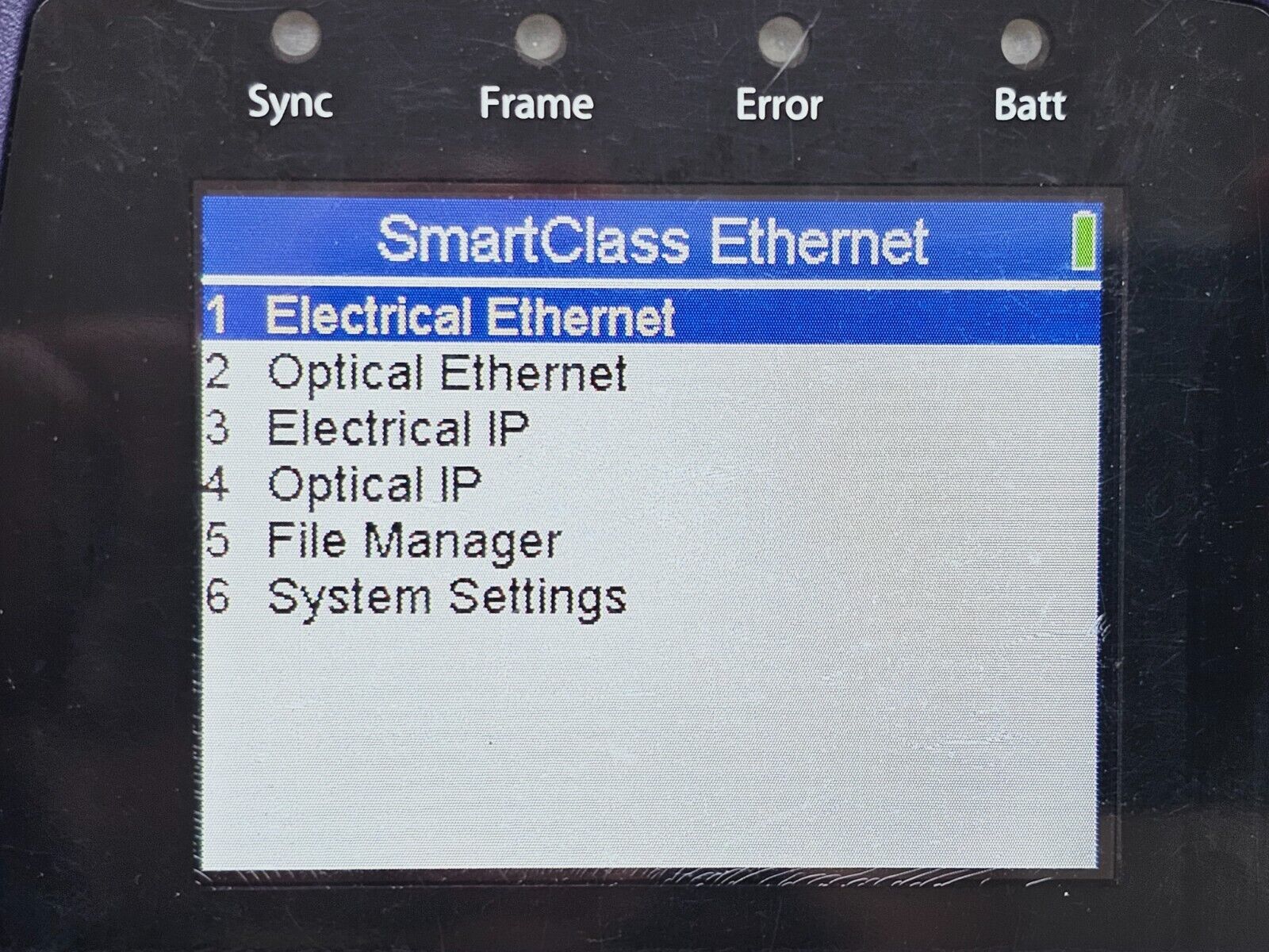 Viavi JDSU CSC-ETH SmartClass Electrical & Optical IP / Ethernet RFC 2544 L2 Loo