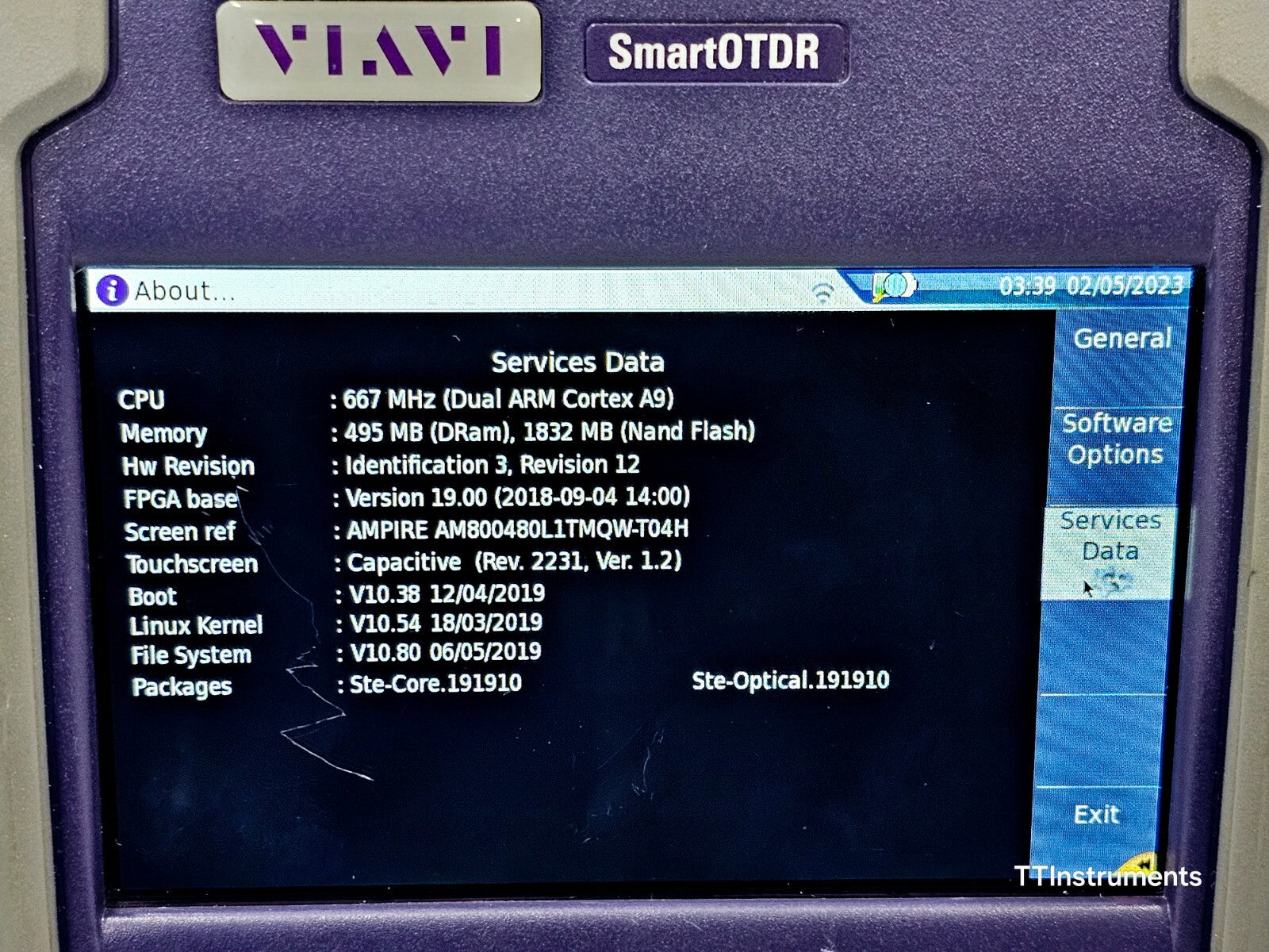 Viavi JDSU E126A SmartOTDR 1310/1550 nm APC SM Metro Access OTDR Smartlink 2019