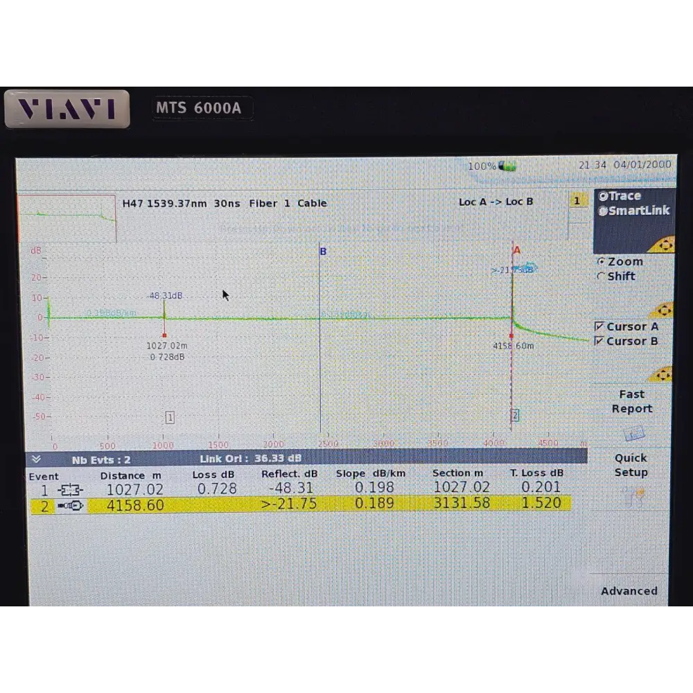 Viavi JDSU E81WDM-C Tunable DWDM OTDR Module C-Band with 6000A V2 Mainframe