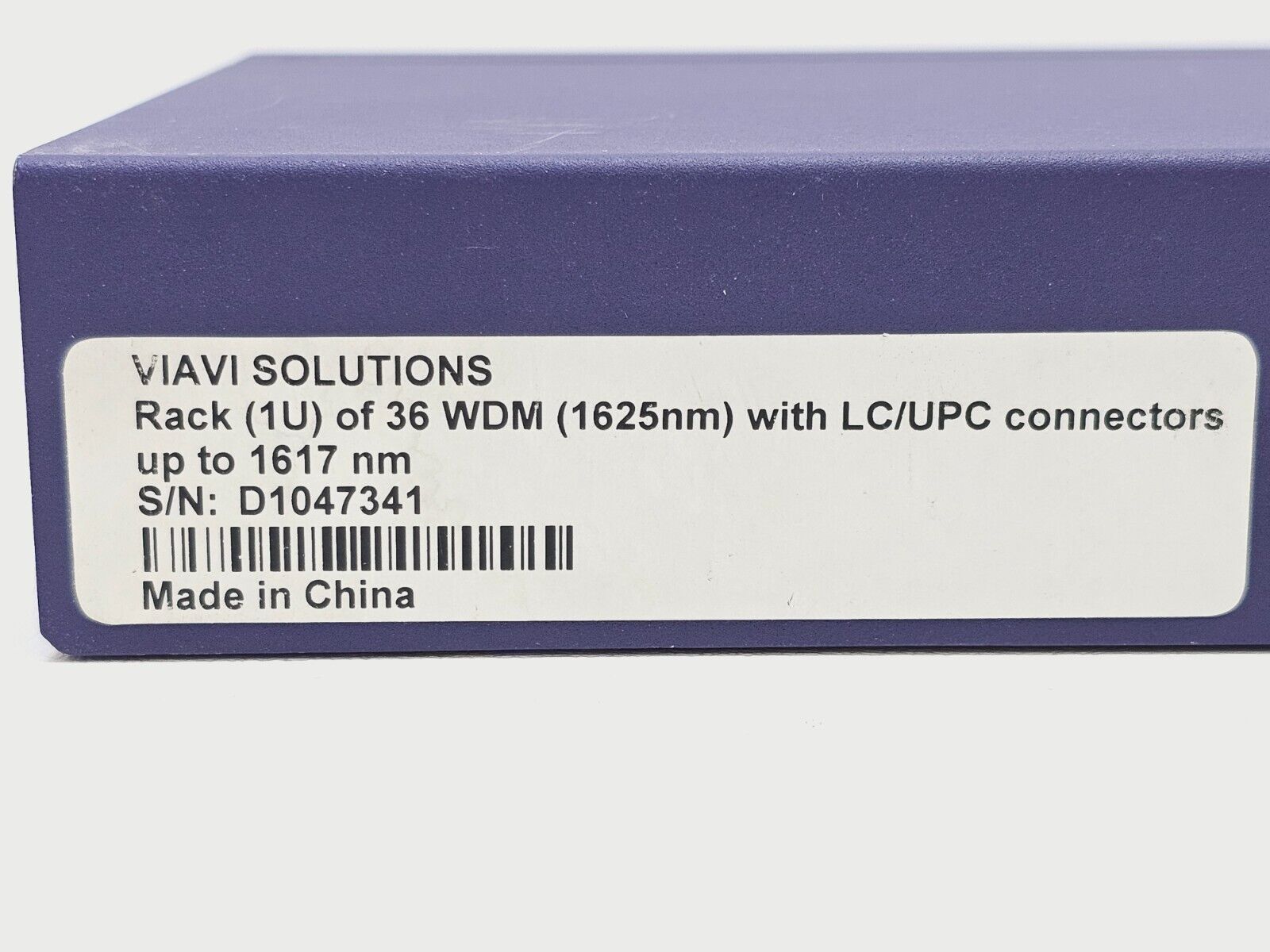 Viavi JDSU E9ERK36WDM1625-CL RACK (1U) OF 36 WDM (1625NM) WITH LC/UPC CONNECTORS