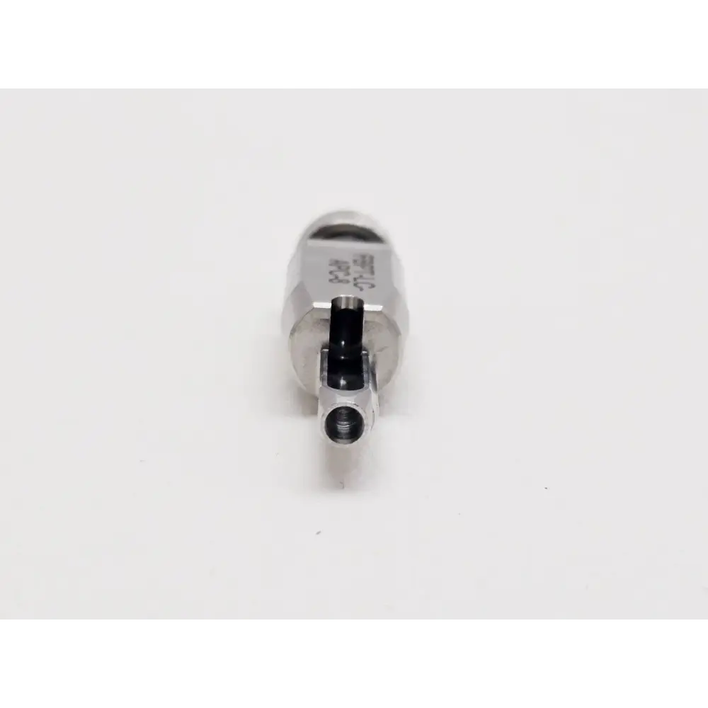 Viavi FBPT-LC-APC-8 side profile showing 8-degree angled design for bulkhead inspection