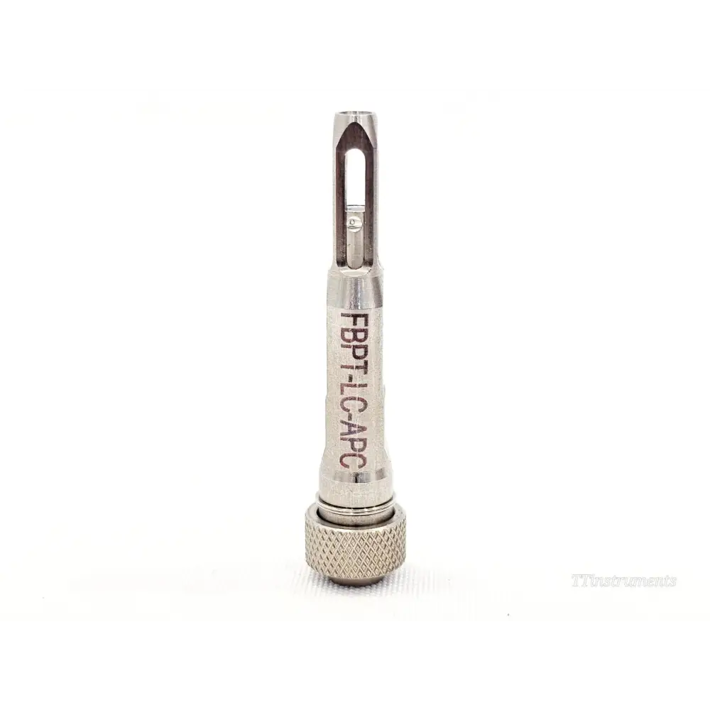 Viavi FBPT-LC-APC LC/APC Longreach Bulkhead Probe Tip — front upright view showing engraved model label