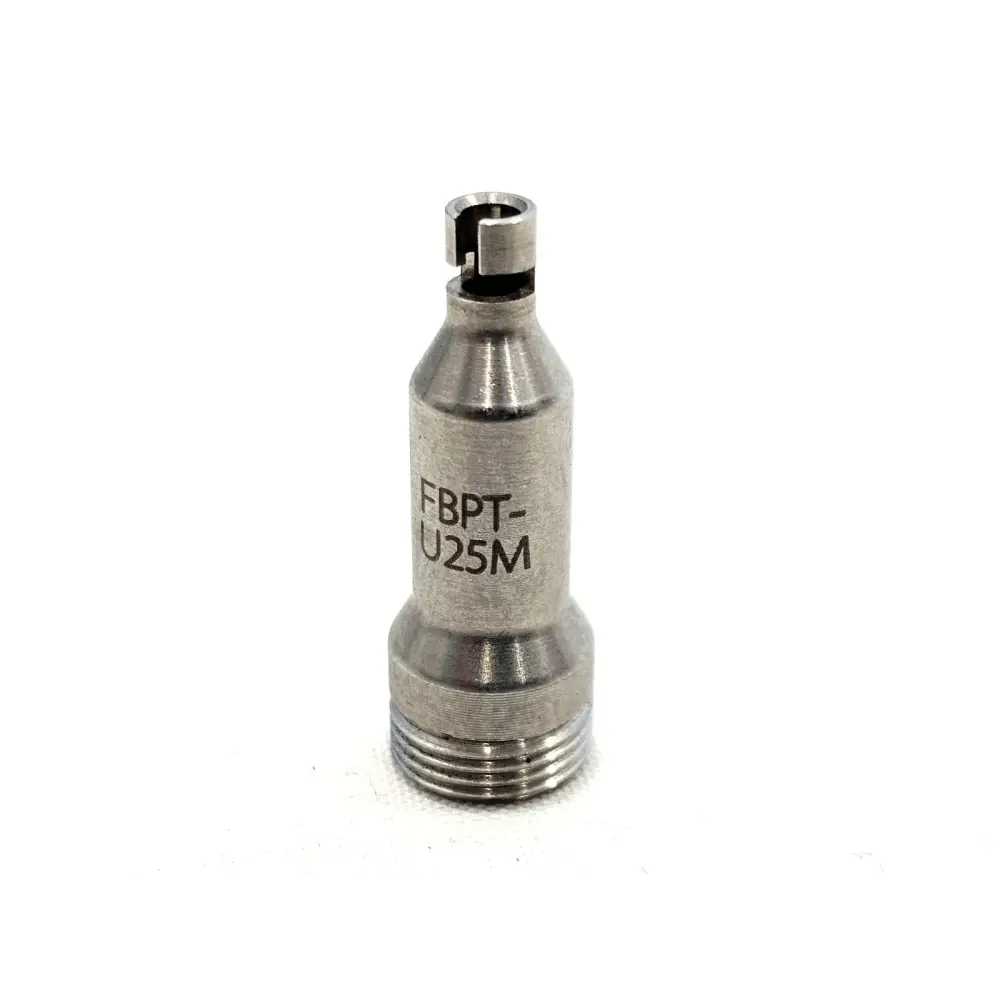 Viavi FBPT-U25M 2.5mm patchcord PC probe tip, stainless steel body with FBPT-U25M engraving, threaded base