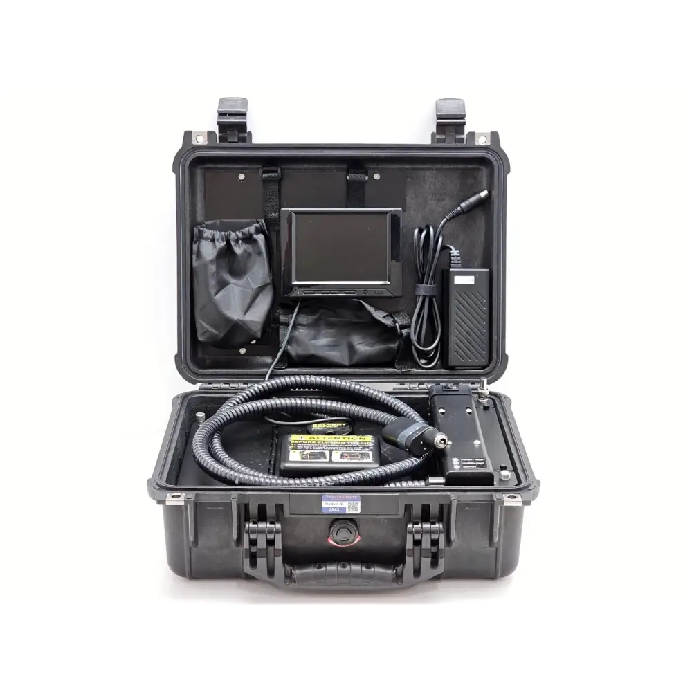 FCL-P1100 CleanBlast fiber cleaning system right side view showing cleaning port