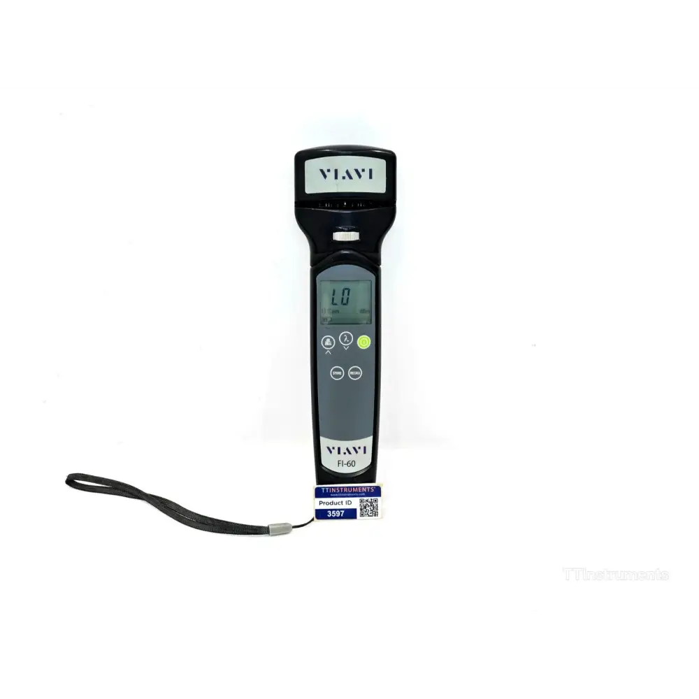 Viavi JDSU FI-60 Live Fiber Identifier front view with 2.5 mm adapter attached