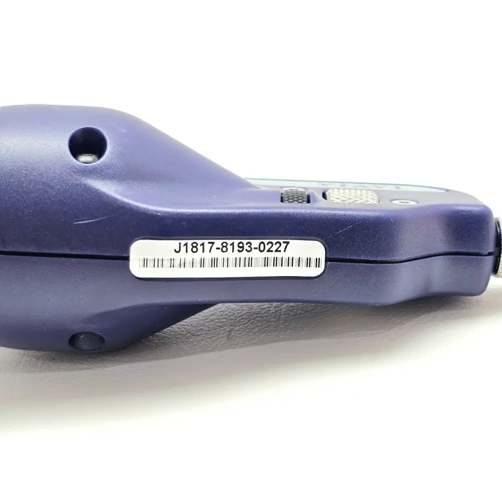 Close-up of Viavi JDSU Fiber Probe 4-pin connector end