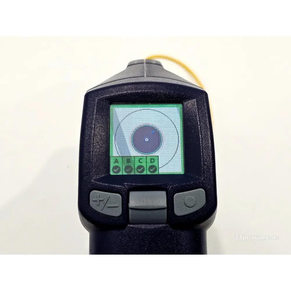 Close-up of FiberChek probe tip interface and connector port