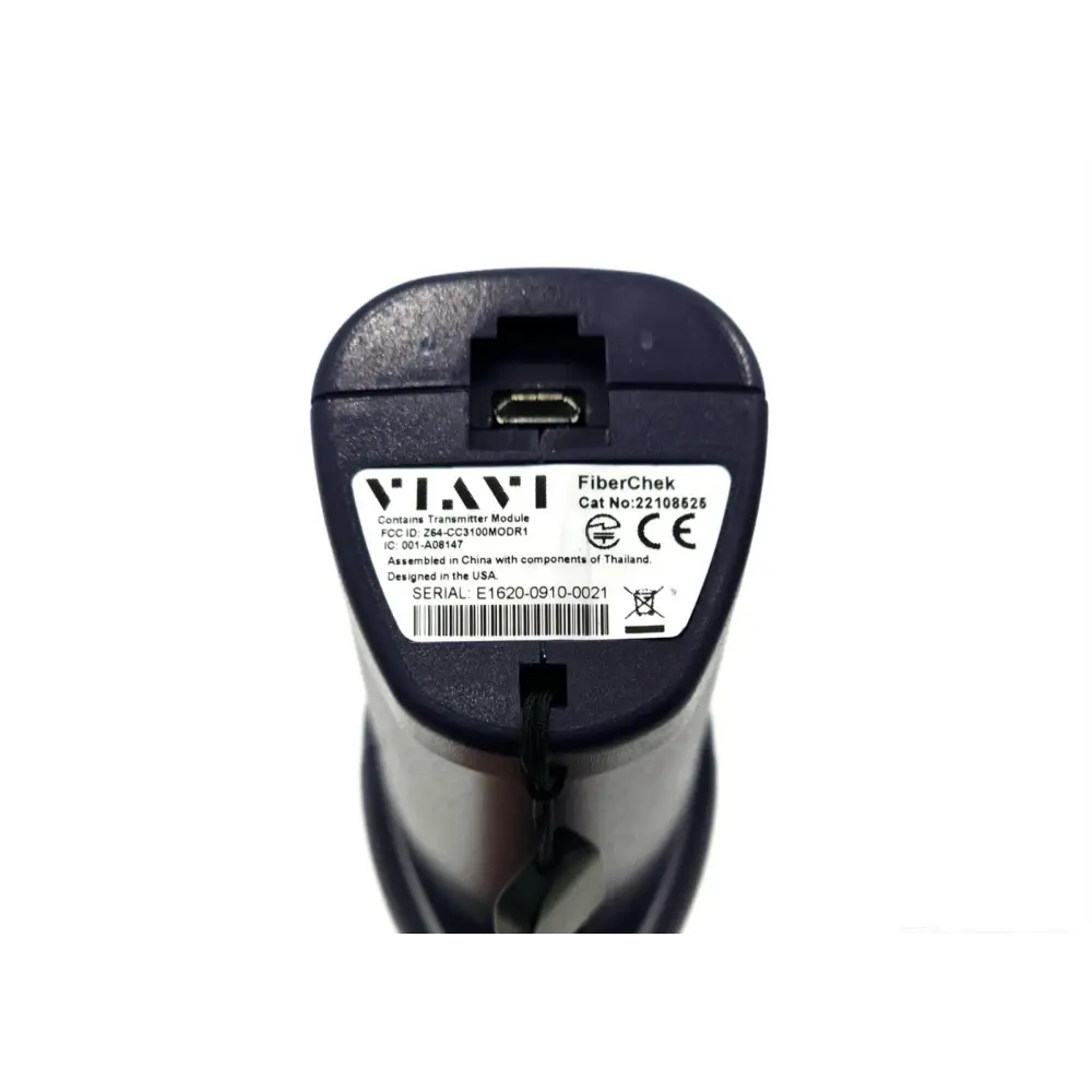 Six interchangeable inspection tips for Viavi FiberChek — SC, LC, SC-APC and patchcord ferrule