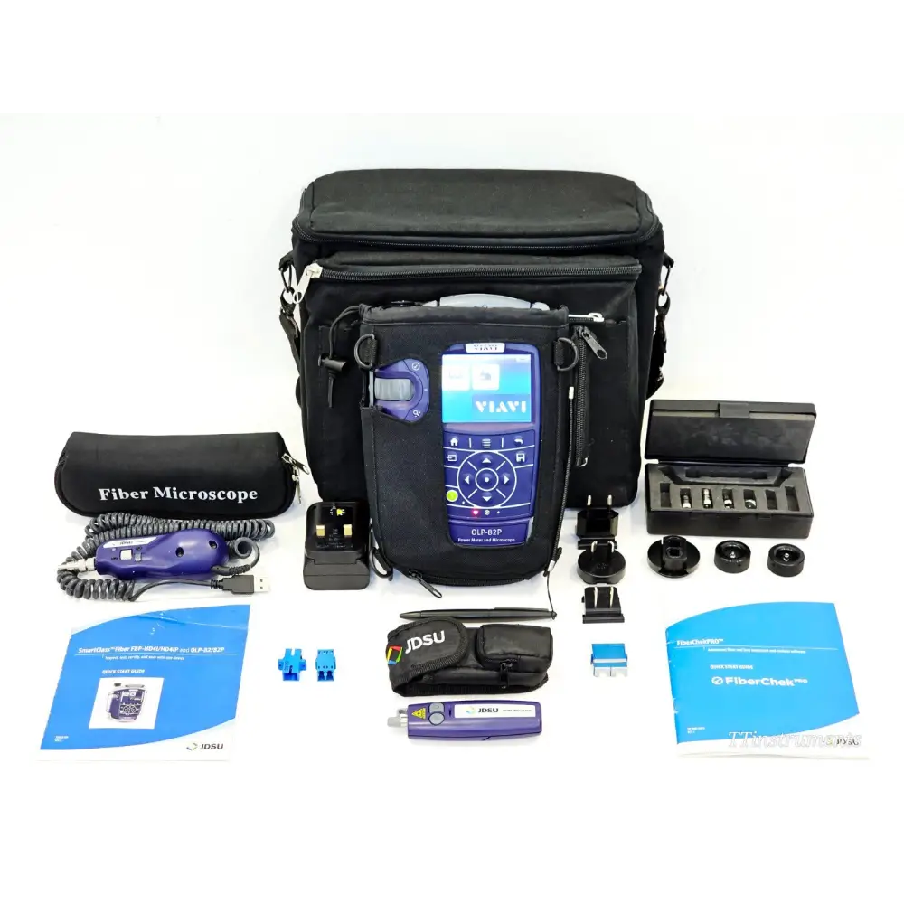Viavi JDSU Viavi-FIT-ATT-18 OLP-82P Power Met + P5000i Fiber Scope & Tips + VFL0