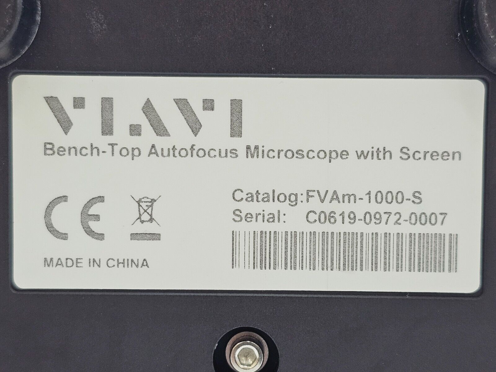 Viavi JDSU FVAm-1000-S Bench-Top MPO Autofocus Microscope + Adapters FVAM-1000 S