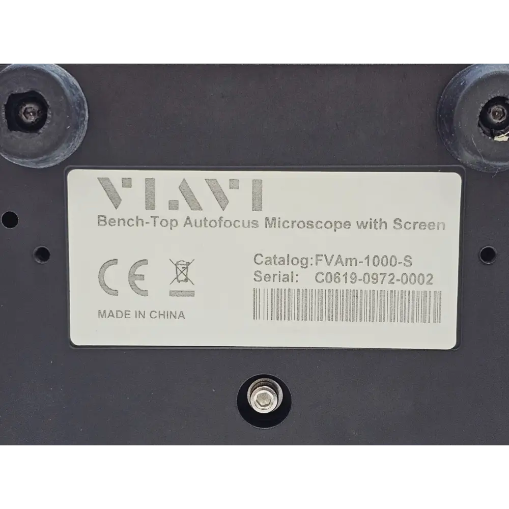 FVAm-1000-S microscope pass/fail analysis result on screen