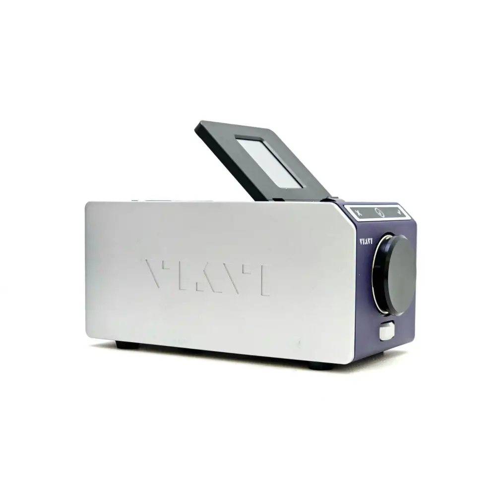 Viavi FVAm-1000-S benchtop microscope left side profile view