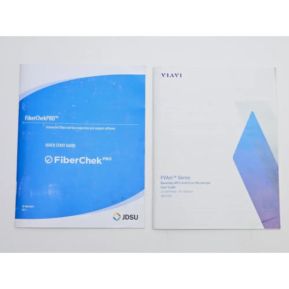 Viavi JDSU FVAm-1000-S benchtop MPO microscope cosmetic condition overview