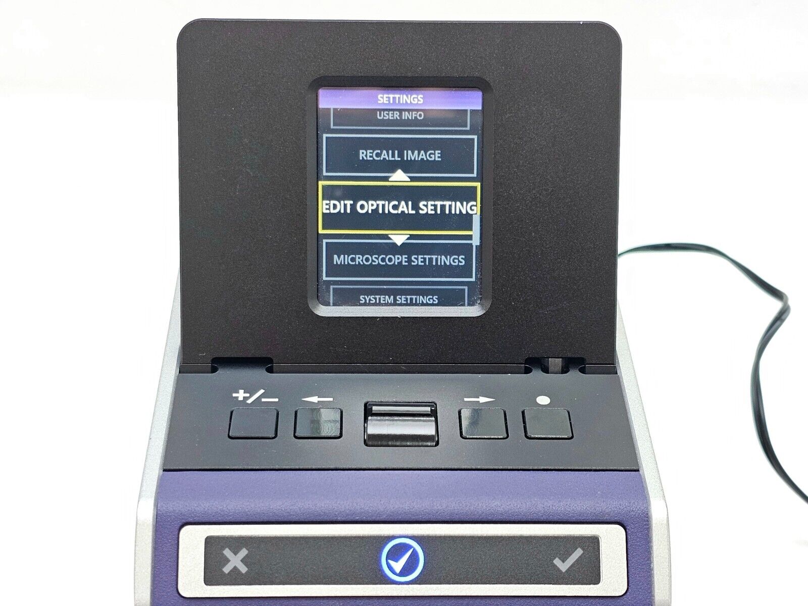 Viavi JDSU FVAm-1000-S Bench-Top MPO Autofocus Microscope with Screen & Adapters