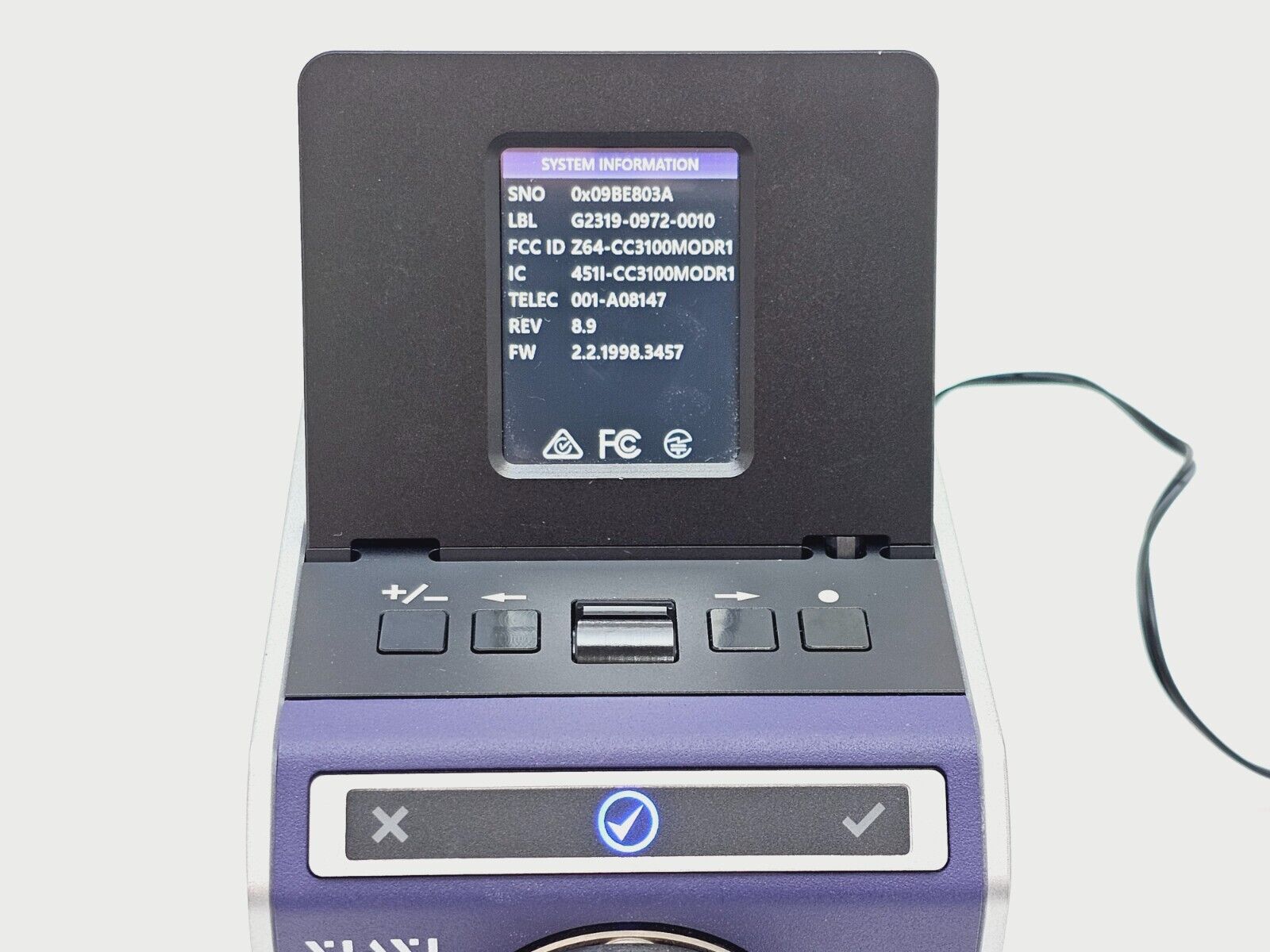 Viavi JDSU FVAm-1000-S Bench-Top MPO Autofocus Microscope with Screen & Adapters