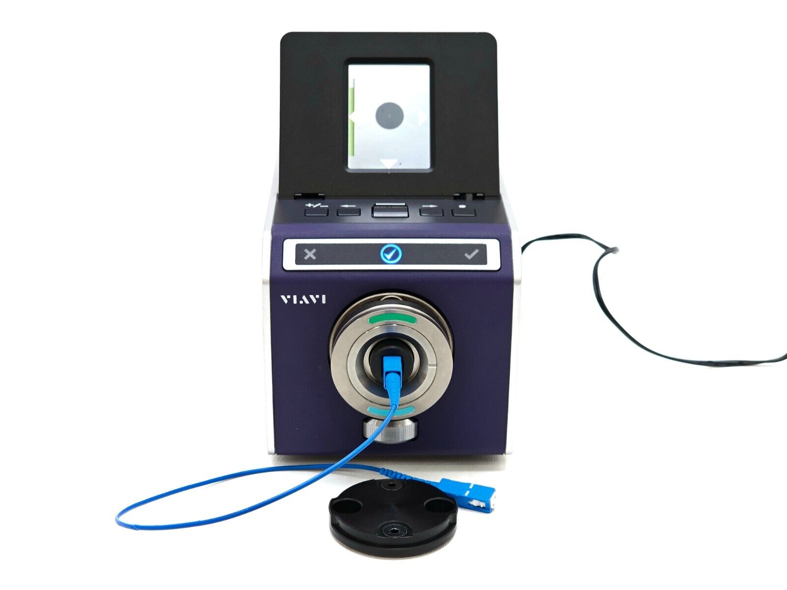 Viavi JDSU FVAm-1000-S Bench-Top MPO Autofocus Microscope with Screen & Adapters