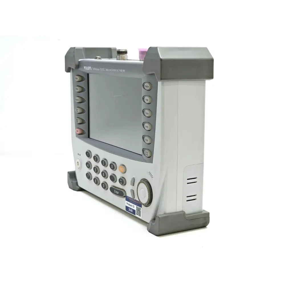 Viavi JD725C CellAdvisor rear panel and carry handle detail