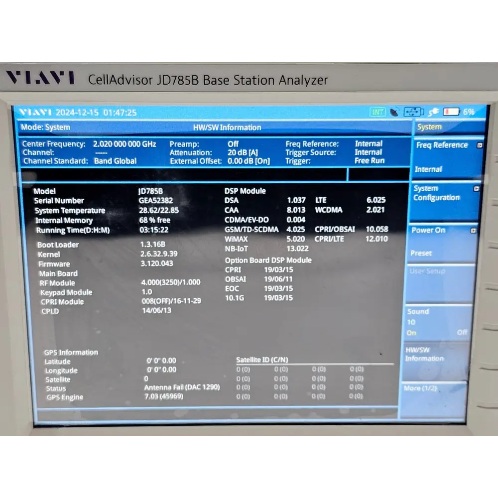 Viavi JDSU JD785B CellAdvisor LTE RFoCPRI OBSAI analyzer overview