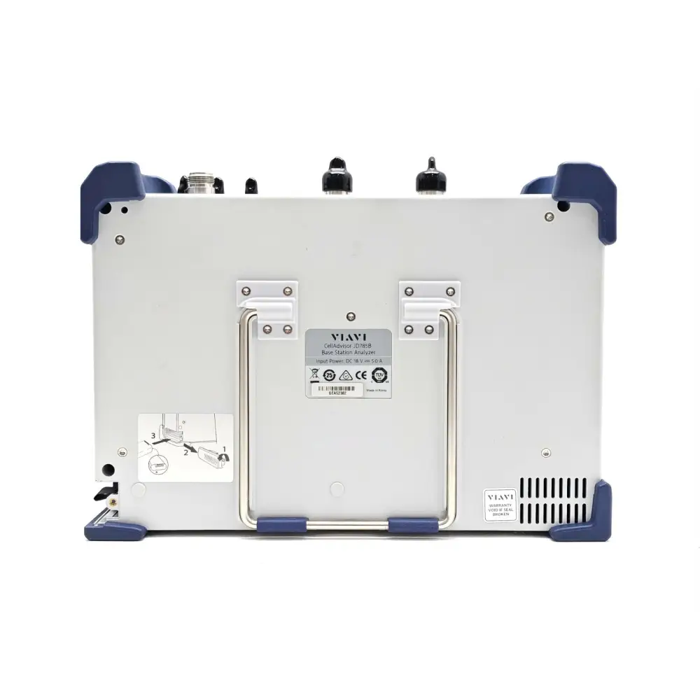 Viavi JD785B CellAdvisor analyzer left side panel with RF ports