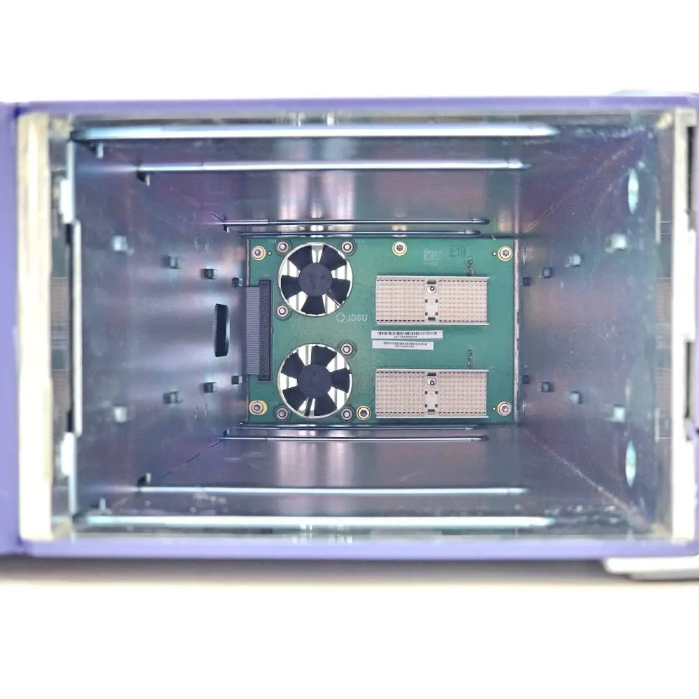 Full view of Viavi JDSU MAP-220C-A PCT-rm with mSRC-C2 and mOLM-C1 modules as supplied
