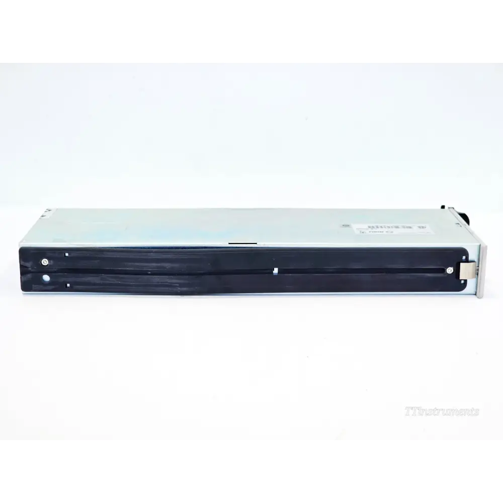JDSU Viavi mOPM-B1RH1 bottom view showing black slide rail guides and module locking mechanism