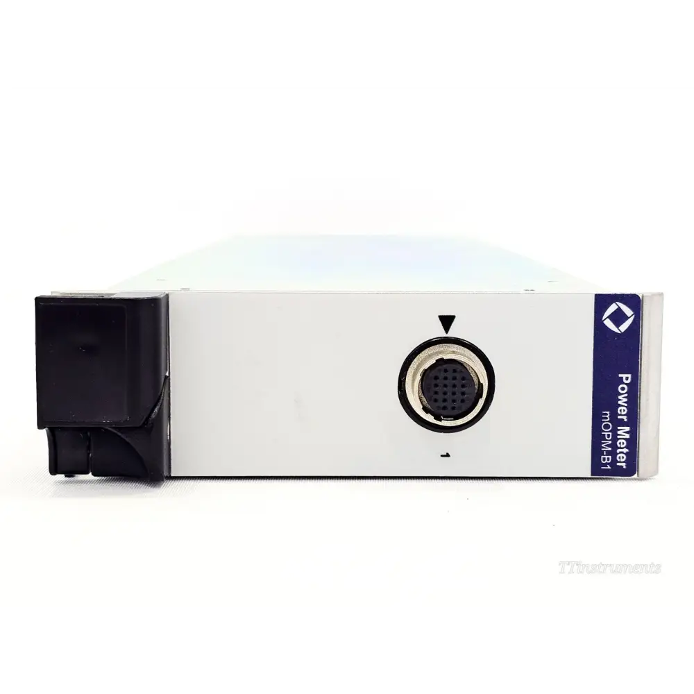 JDSU Viavi mOPM-B1RH1 front face-on view showing Power Meter mOPM-B1 label, multi-pin connector port and JDSU branding