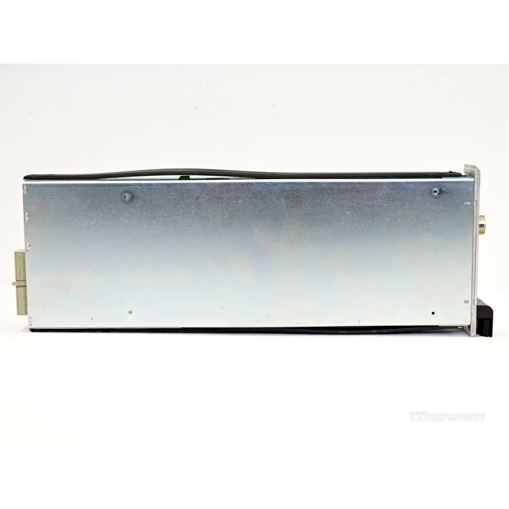 JDSU Viavi mOPM-B1RH1 opposite side panel view showing metal chassis, screws and black end cap detail