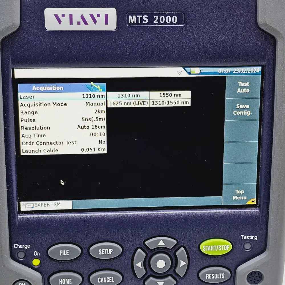 Viavi MTS 2000 stylus accessory and connector detail close-up