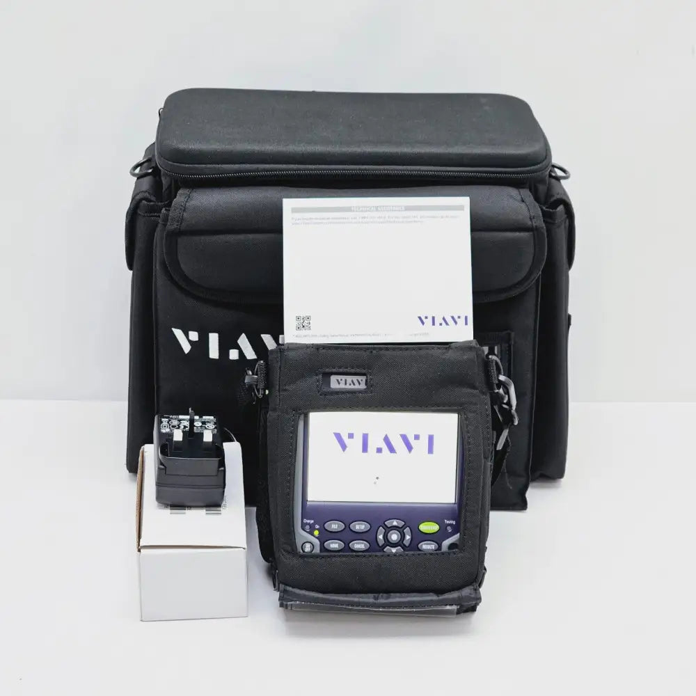 Viavi MTS 2000 mainframe with 4136 FMP2 OTDR module front view showing touch screen display