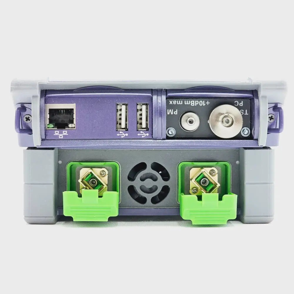 Viavi 4136 FMP2 module label showing dynamic range 46/45/44 dB and serial number