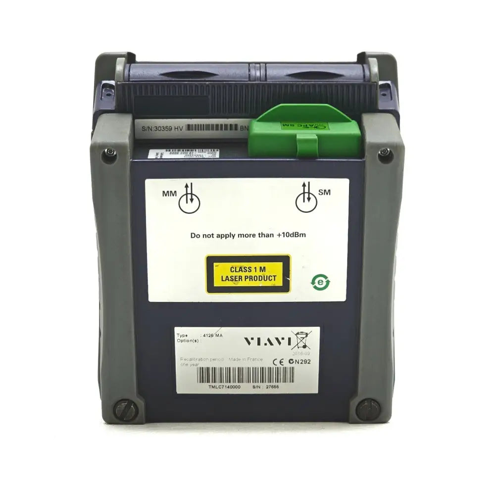Viavi JDSU MTS 2000 OTDR rear panel and port detail