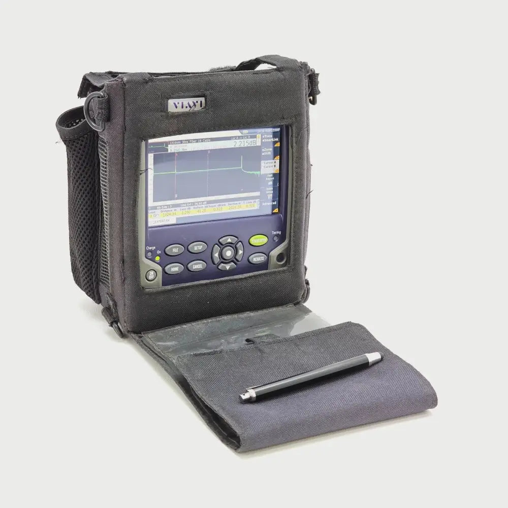 JDSU MTS 2000 OTDR mainframe touchscreen display detail