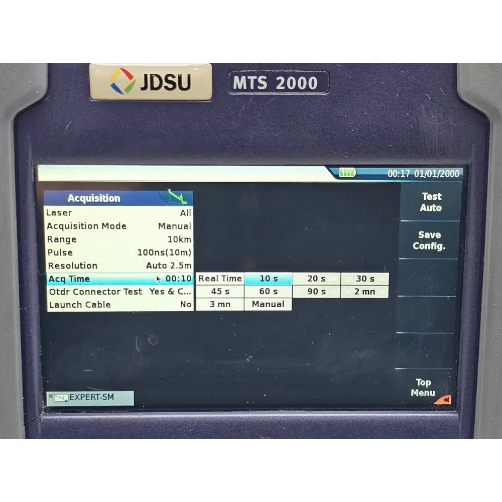 Full kit view of Viavi MTS 2000 OTDR system with all included accessories
