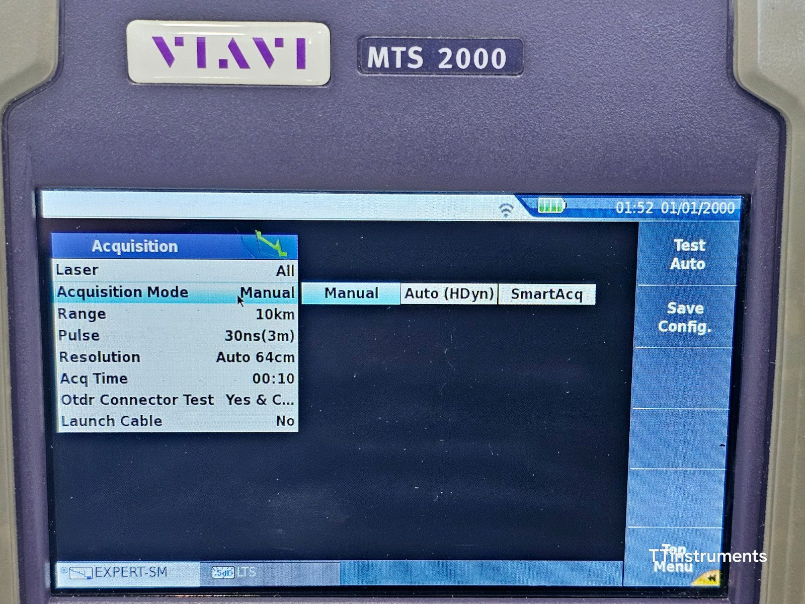 Viavi JDSU MTS 2000 PM/VFL with 4126 MP2 Metro PON 1310/1550 nm OTDR 46/45 dB