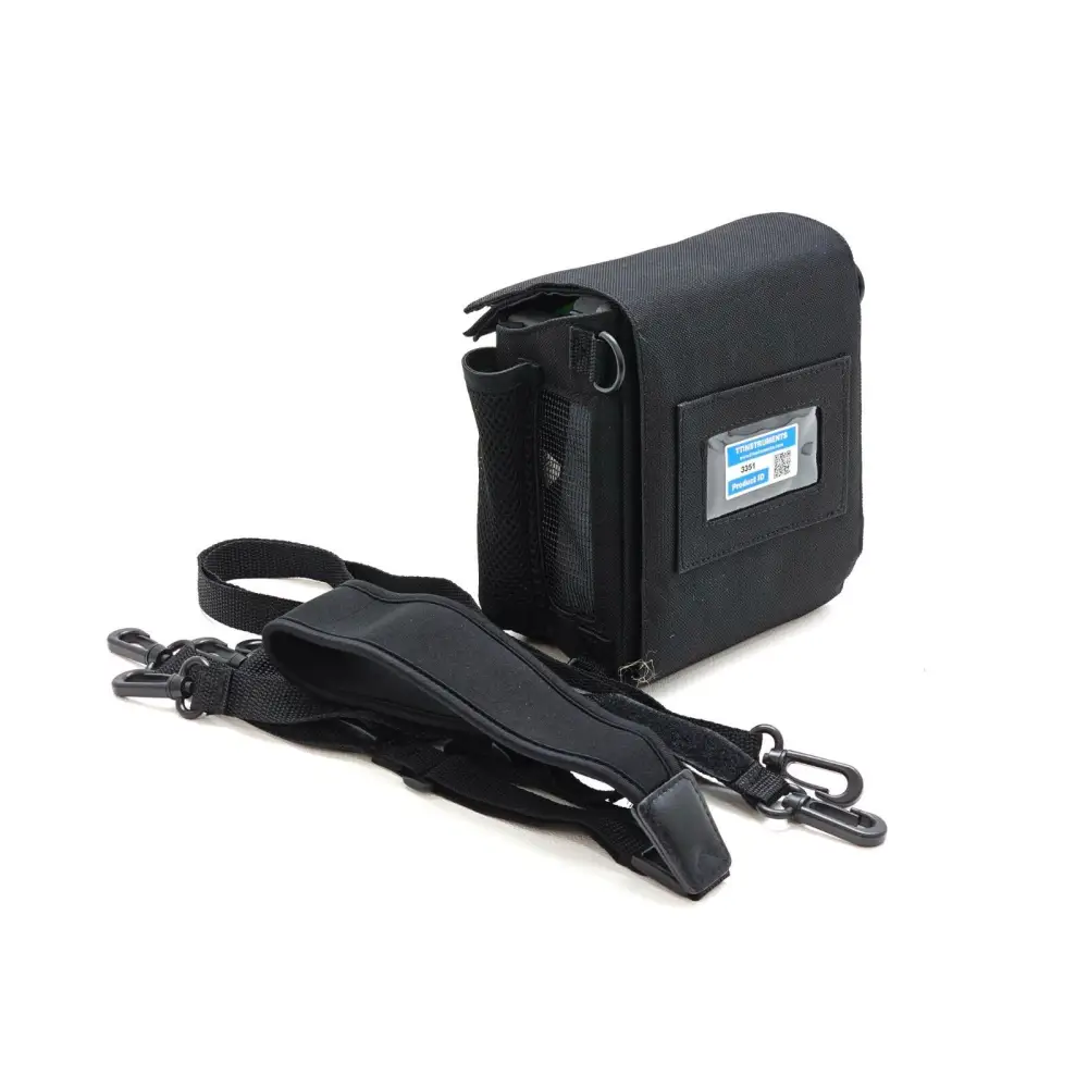Viavi MTS 2000 V2 OTDR system showing touchscreen display and module port