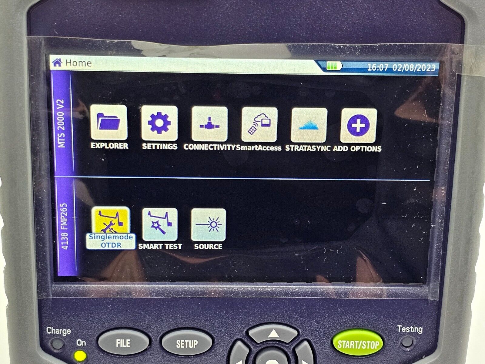 Viavi JDSU MTS 2000 V2 with 4138 FMP265 Metro PON 1310/1550nm + F1650 Live OTDR