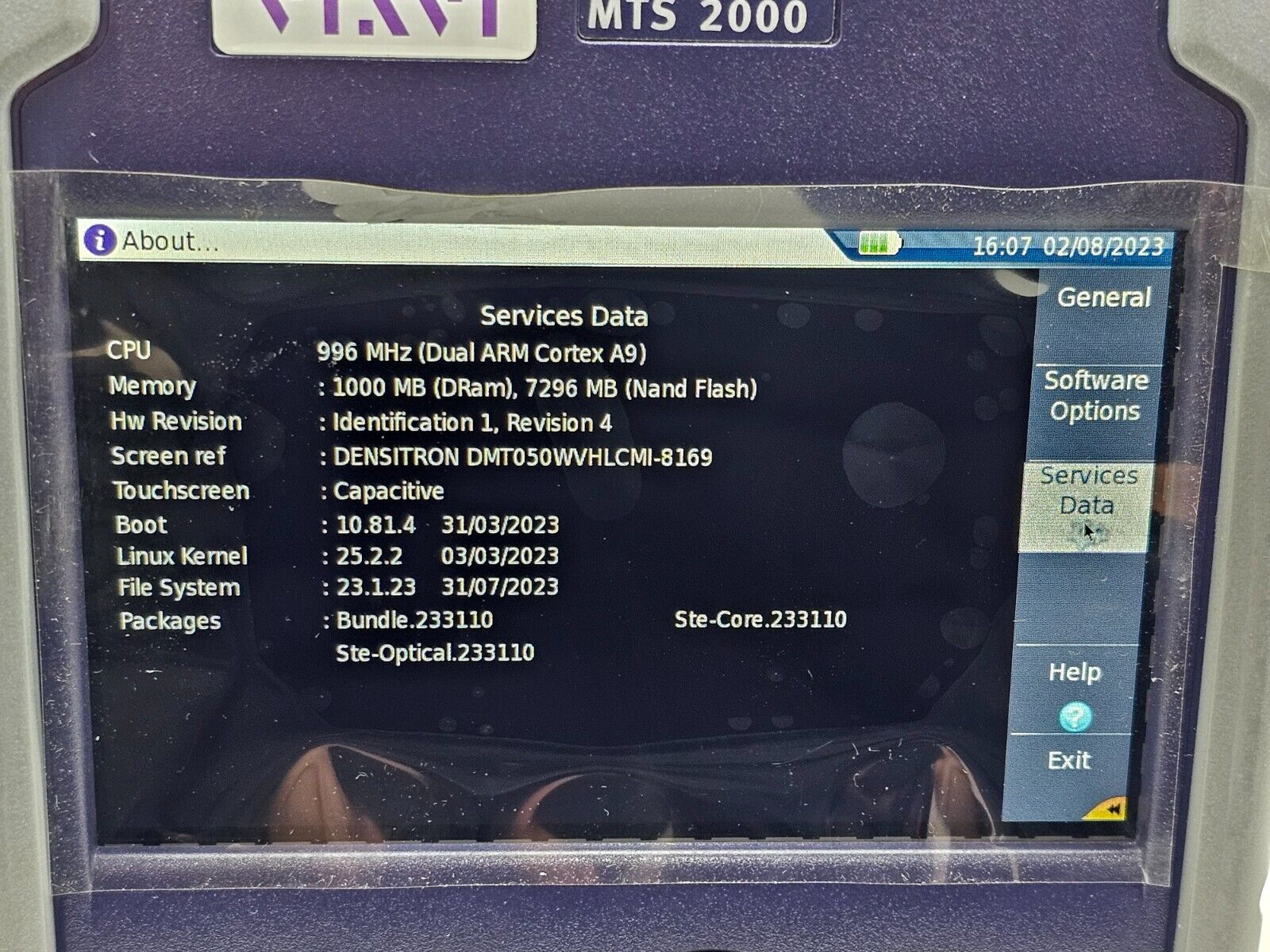 Viavi JDSU MTS 2000 V2 with 4138 FMP265 Metro PON 1310/1550nm + F1650 Live OTDR