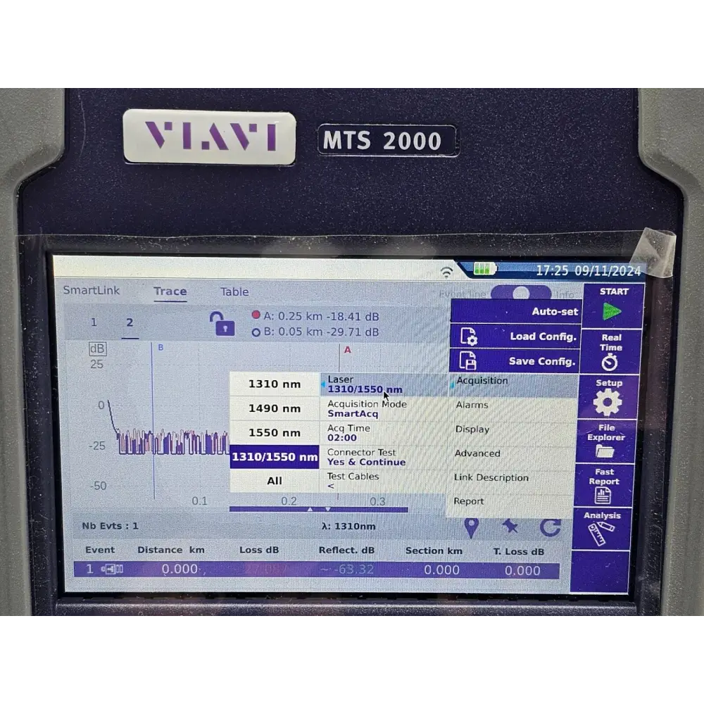 Stylus accessory included with Viavi MTS 2000 V2 touchscreen mainframe