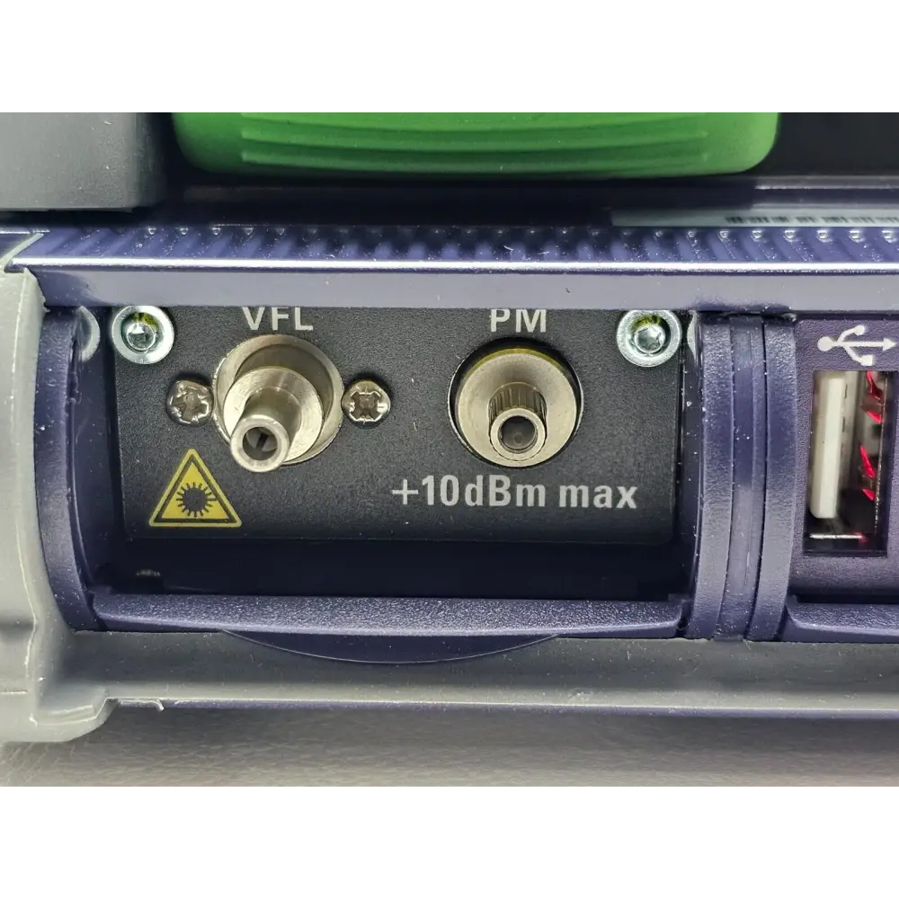 MTS 2000 V2 OTDR system powered on showing boot screen