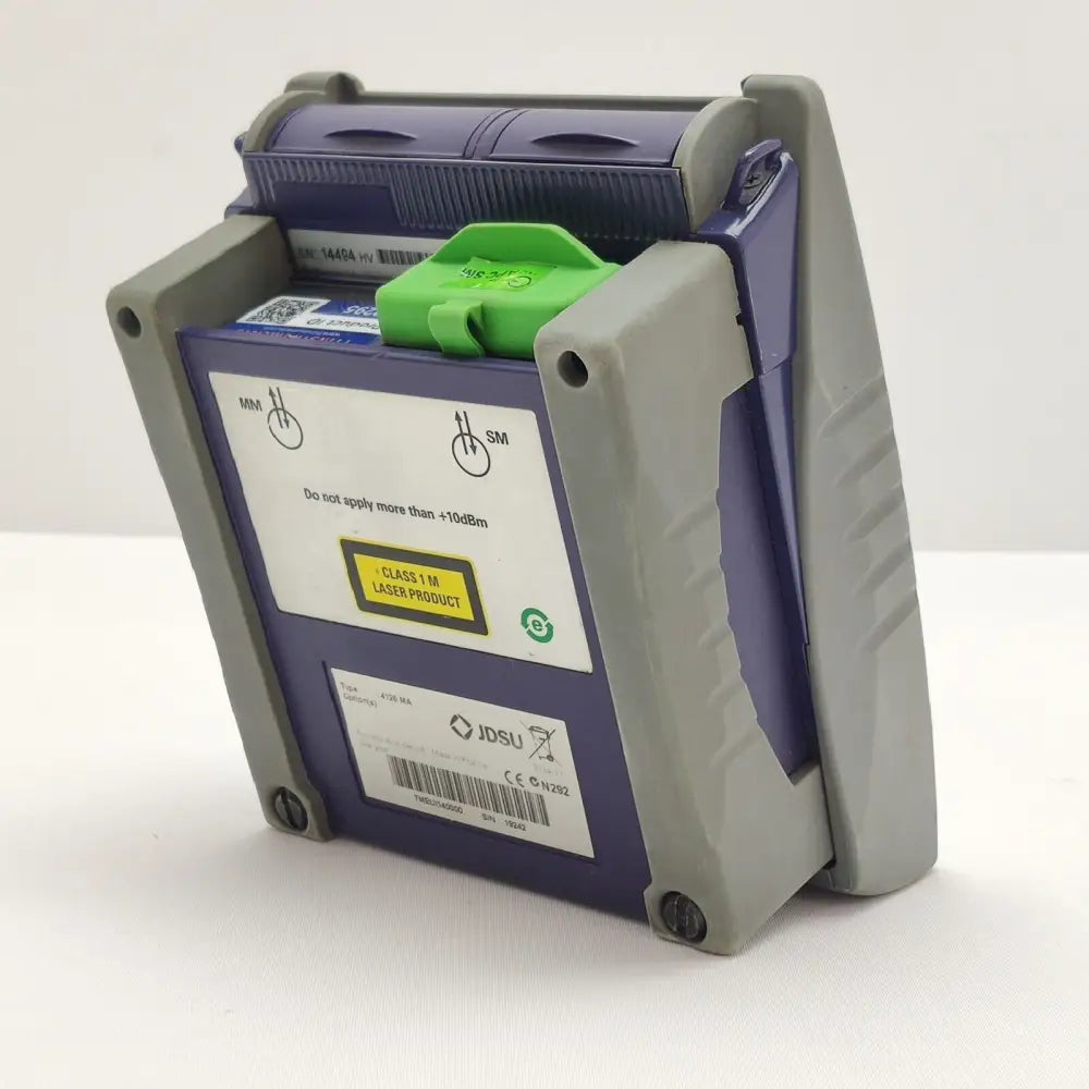Viavi MTS 2000 OTDR rear view showing battery compartment and connectors