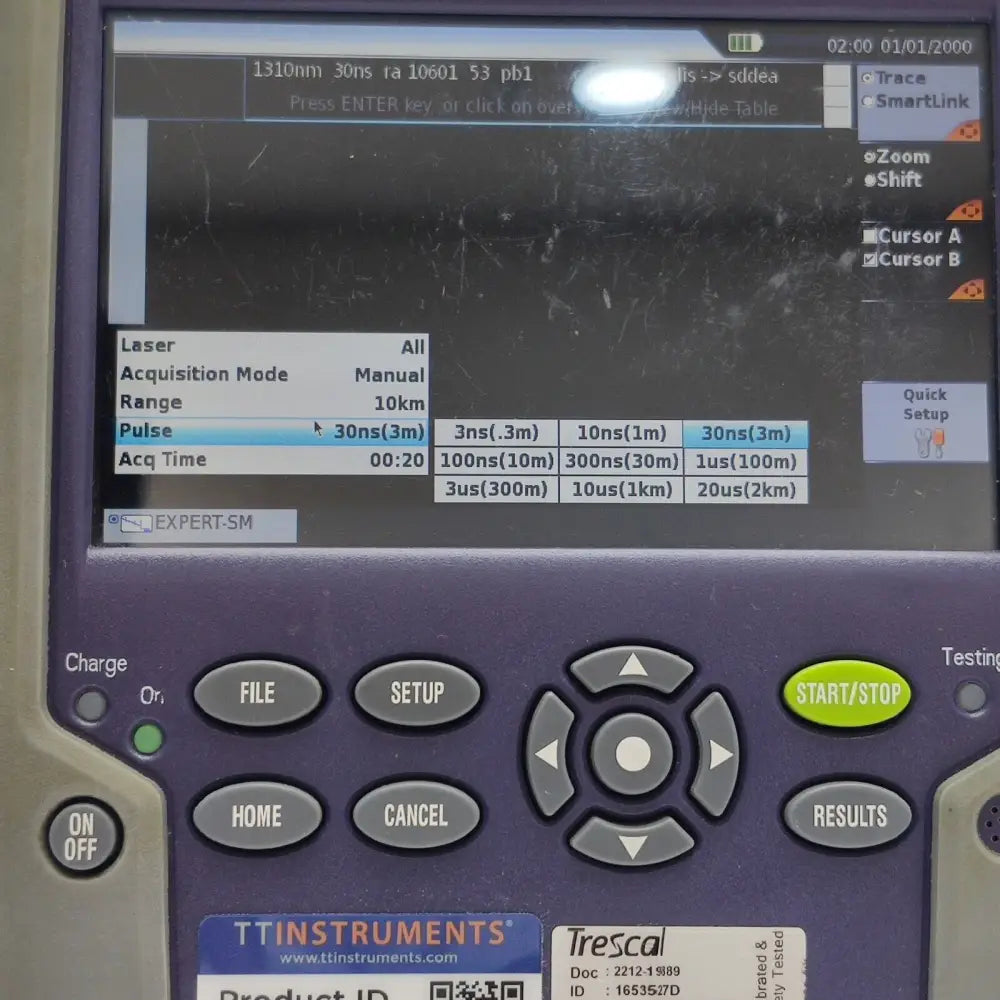 Stylus accessory included with Viavi JDSU MTS 2000 touchscreen OTDR