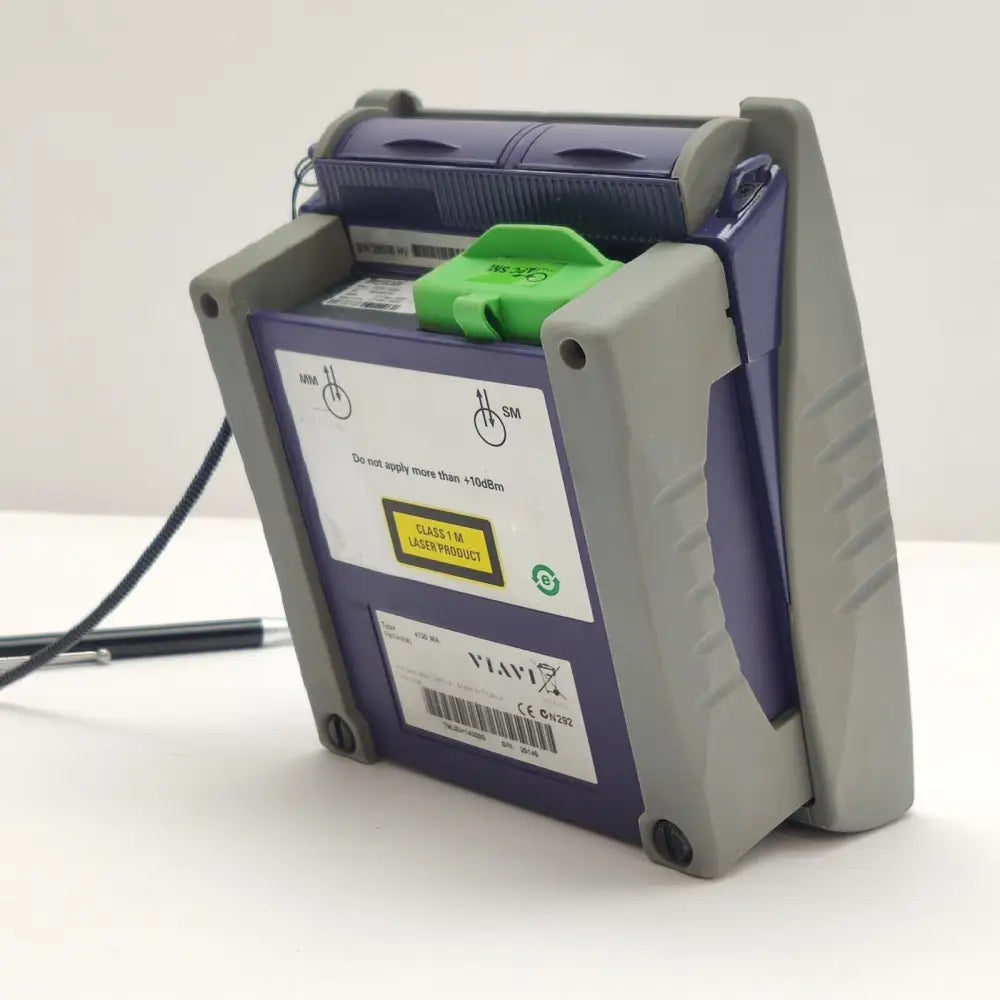 Left side view of Viavi JDSU MTS 2000 portable OTDR unit