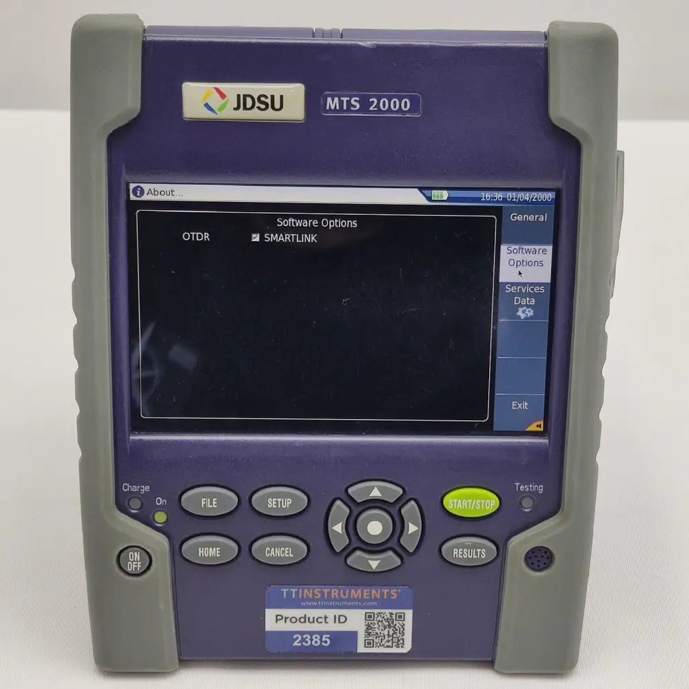Viavi JDSU MTS 2000 high-visibility touchscreen display close-up