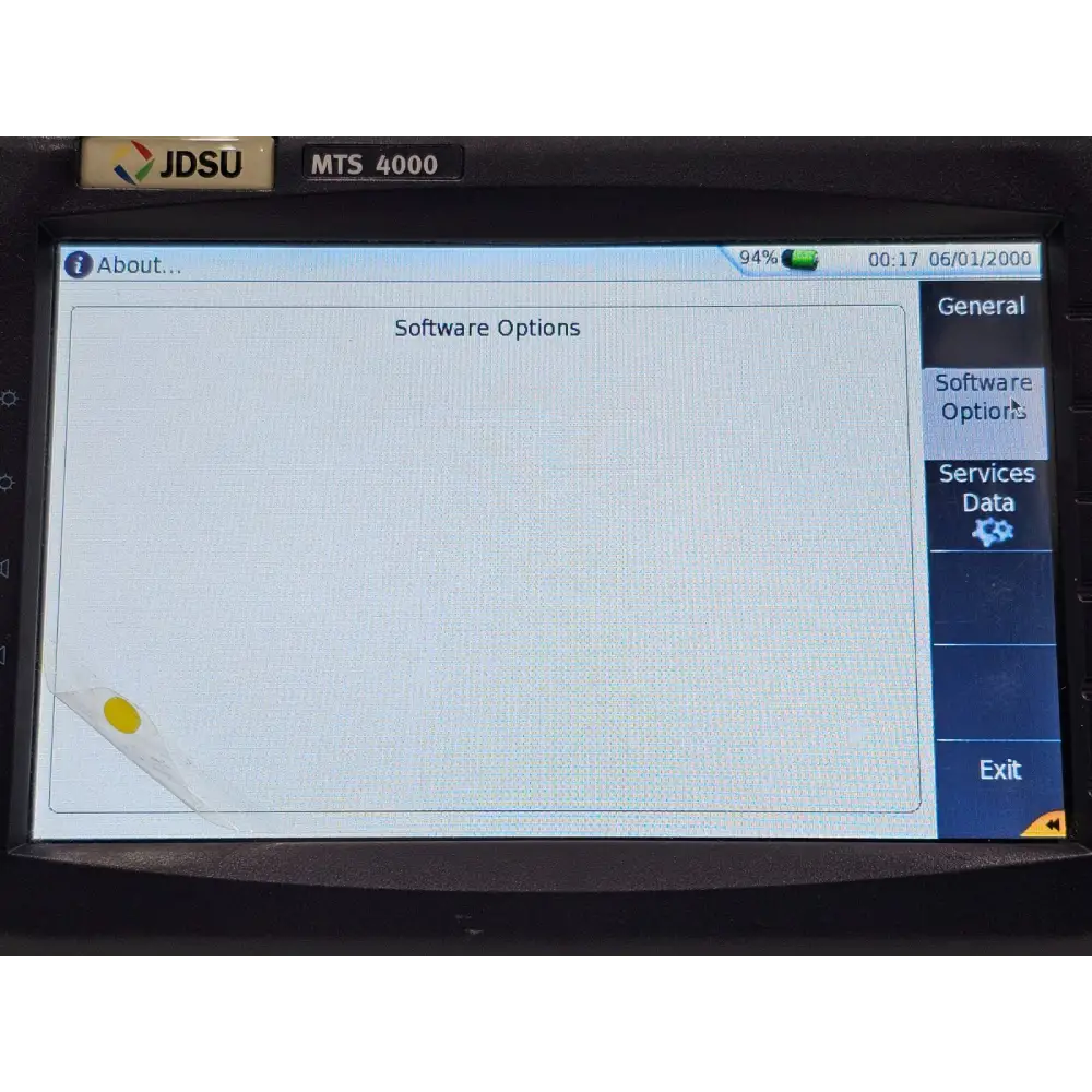 MTS 4000 power adapter and stylus included accessories