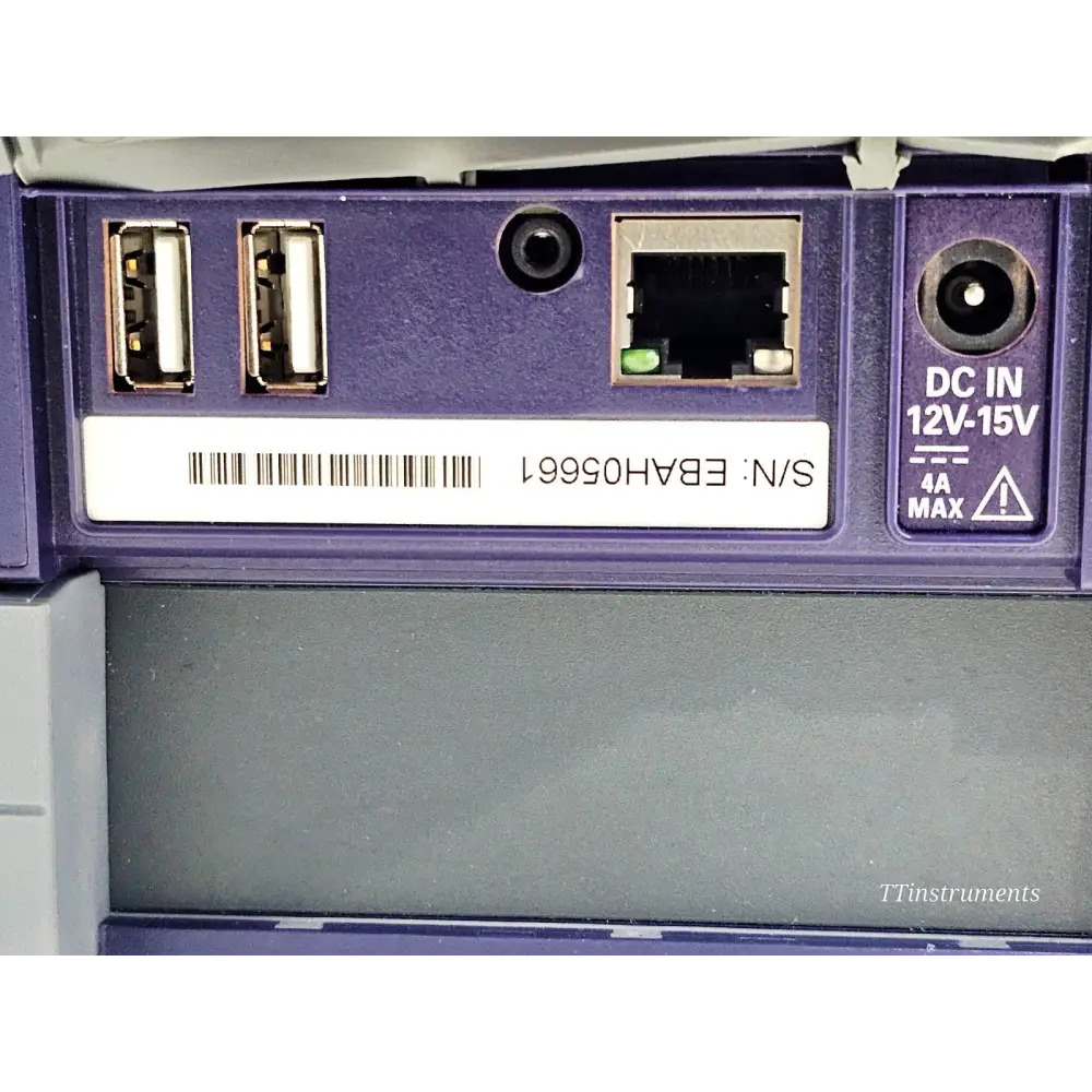 Viavi JDSU MTS 4000 V2 mainframe top view showing dual module bay slots
