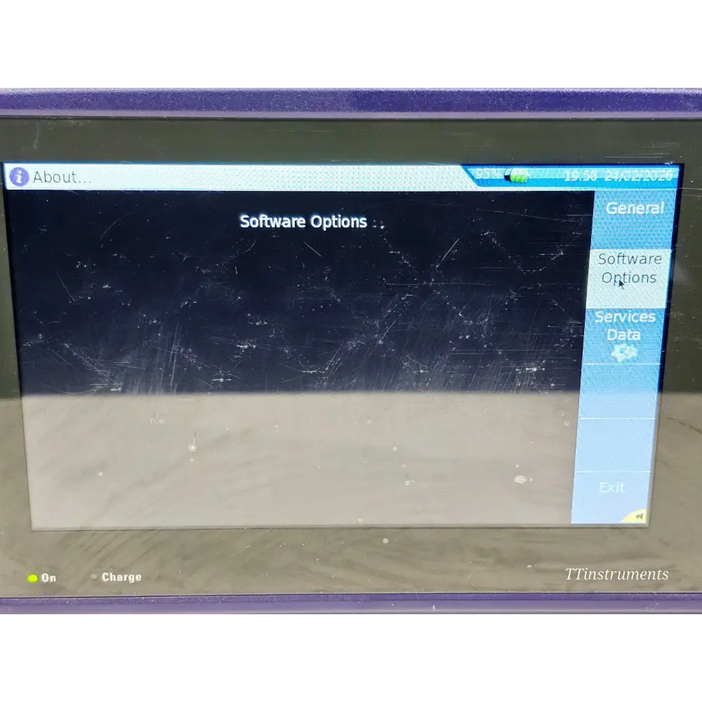 Viavi MTS 4000 V2 fiber optic test platform shown with carry case open