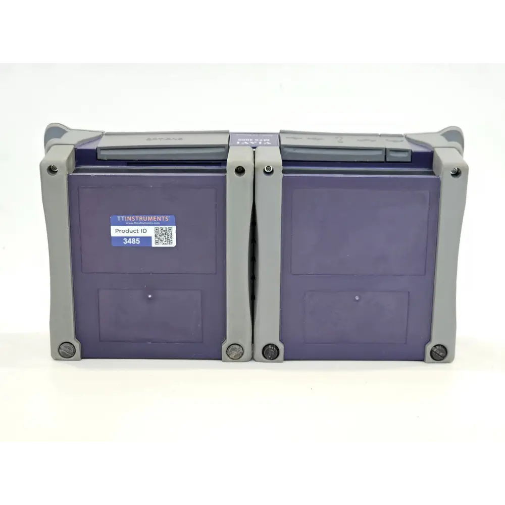 MTS 4000 V2 portable mainframe showing optical port connections